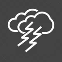 Lightning Thunder Cloud Icon