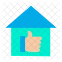 Home House Work Done Icon