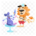 Lion Doctor Lion Friend Rat Bandage Icon