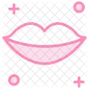 Lips Duotone Line Icon Icon