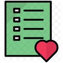 List Favorite List Wishlist Icon