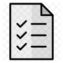 List Checklist Document Icon