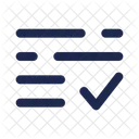 List Check Document List Icon