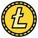 Litecoin LTC Munze Krypto Digitalgeld Kryptowahrung Symbol