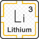 Lithium Preodic Table Preodic Elements アイコン