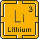 Lithium Preodic Table Preodic Elements アイコン