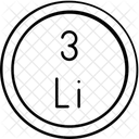 Lithium Periodic Table Chemistry アイコン