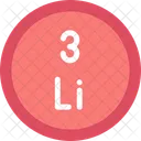 Lithium Periodic Table Chemistry アイコン