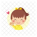 Girl Avatar Ok Icon