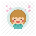 Happy Smile Girl Icon