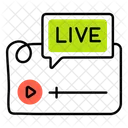 Live Streaming Live Broadcasting Live Video Icon