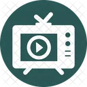 Live Streaming Mass Media Television Advertising Icon