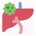 Liver Cancer Medical Icon