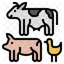 Livestock Climate Change Farm Icon