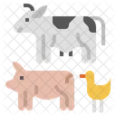 Livestock Climate Change Farm Icon