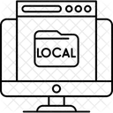 지역 웹 디자인 위치 아이콘