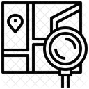 Localizacao De Pesquisa Mapa De Pesquisa Destino Ícone
