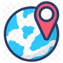 Localizacao De Pesquisa Localizacao Global Localizacao Mundial Ícone