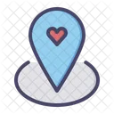 Location Romance Love Icon