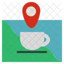 Location Cafe Coffee Restaurant Coffeeshop Icon