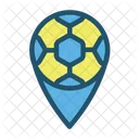 Location Soccer Ball Icon