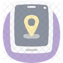 Location Flat Rounded Icon Icône