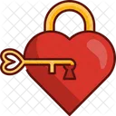 Lock Key Romance Romantic Icon