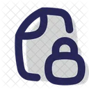 Locked Document File Page Icon