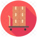 Logistic Cart Package Wheelbarrow Parcel Cart Icon