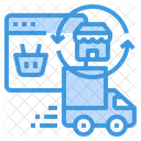 Online Delivery Shopping Icon