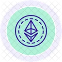 Icono De Linea Del Logotipo De Bitcoin Icono