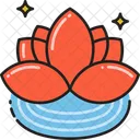 Lotus Flower Yoga Icon