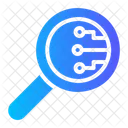 Loupe Search Artificial Intelligence Icon