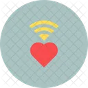 Wifi Network Heart Icon