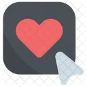 Love Click Button Icon