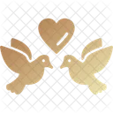 Love Birds Birds Heart Icon