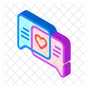 Loving Correspondence Isometric Icône