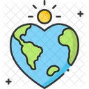 A Heart Heart Earth Heart Icon