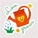 Love Grows Watering Can Watering Pot Icône