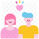 Lover Couple Feelings Icon