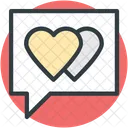 Lovers Chat Speech Icon