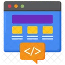 Low Code Code Coding Icon