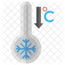 Low Temperature Thermometer Cold Temperature Icon