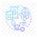 Fuel Usage Fuel Cost Cost Reduce Icon