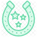 Horseshoe Duotone Line Icon Icon