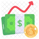 Lucro Riqueza Crescimento Monetario Ícone