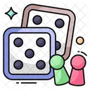 Ludo Dices Roll Dices Dice Cubes Icono