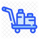 Luggage Cart Transportation Vacations Icon