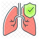 Lung Safe Shield Icon