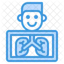 X Ray Lungs Anatomy Icon